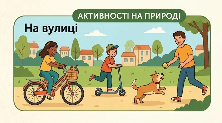 Яскравий день на вулиці: рухливі ігри, весела компанія та радість від простих речей