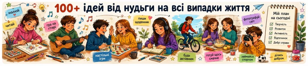 Творчість, розвиток, активність, відпочинок, добрі справи: наш чек-ліст із 100 ідей допоможе розфарбувати будь-який день