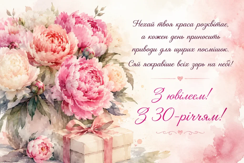 Розкішні квіти для жінки у її 30 річчя