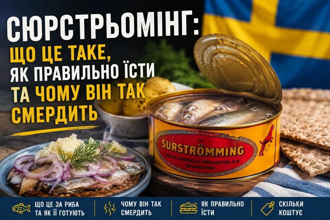 Все, що треба знати про сюрстрьомінг – від аромату до вартості 