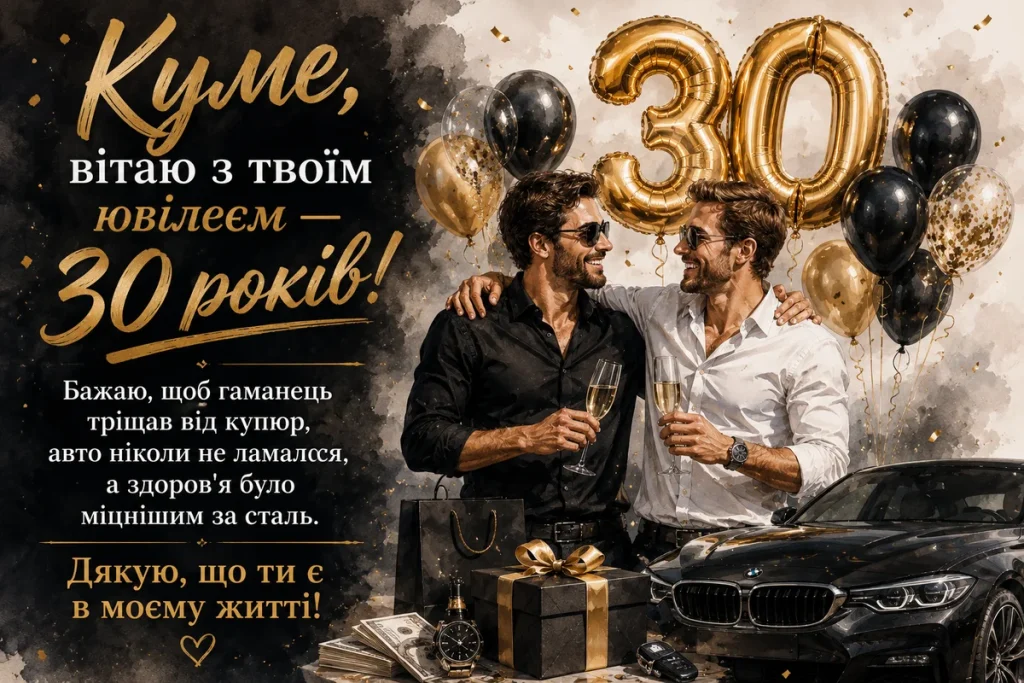 Два куми святкують тридцятиріччя