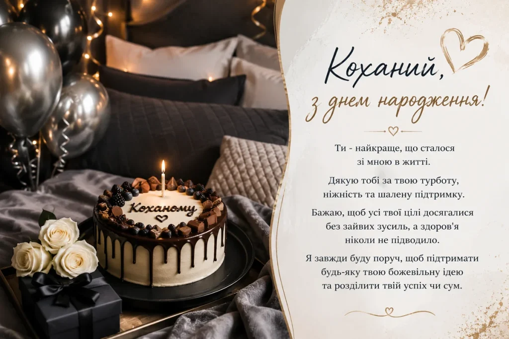 Торт для коханого хлопця