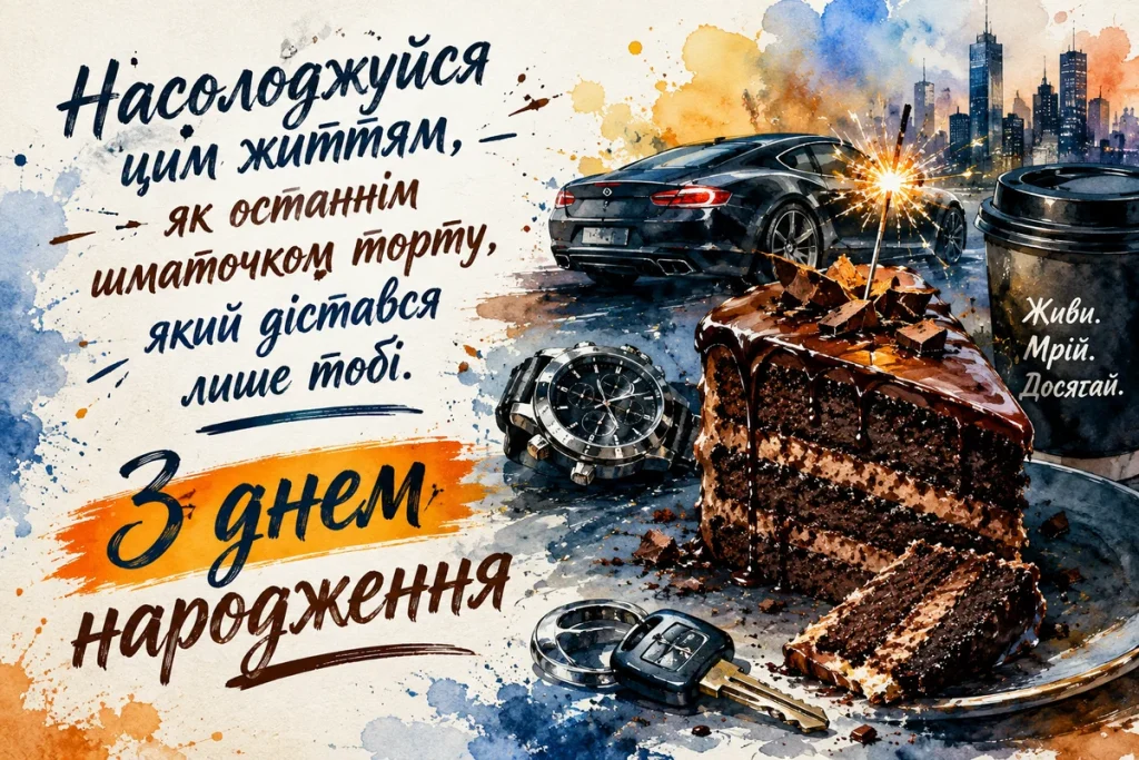 Солодкий торт для хлопця у день народження