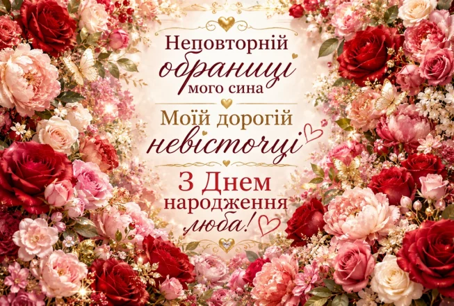 Троянди для любої невістки