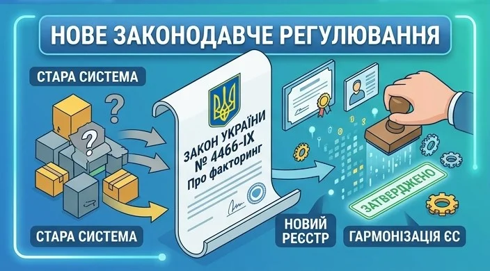 Новий закон забезпечив комплексне регулювання сфери факторингу та наблизив українське законодавство до міжнародних стандартів. 