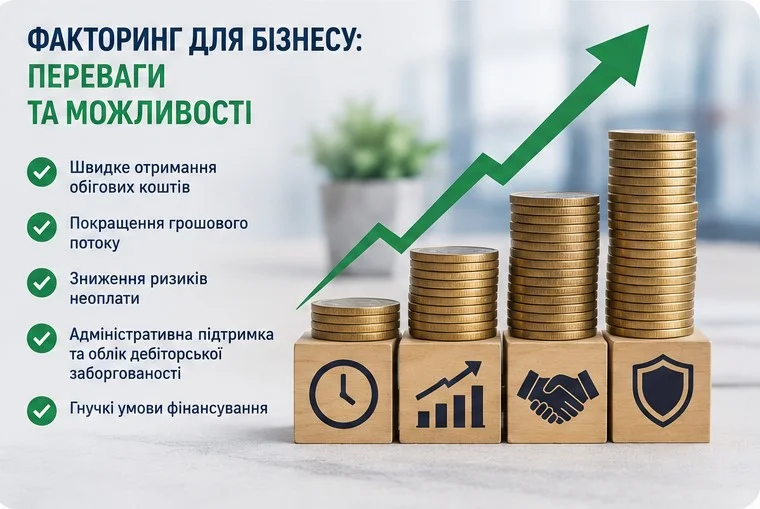 Факторинг має чимало переваг для підприємців, тому стає дедалі популярнішим в Україні