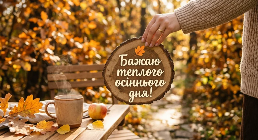 Побажання теплого осіннього дня