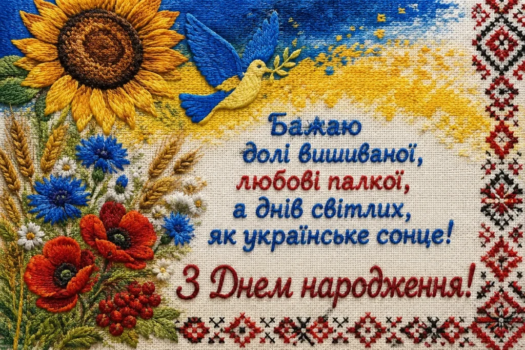 Краса нашої України нитками на полотні