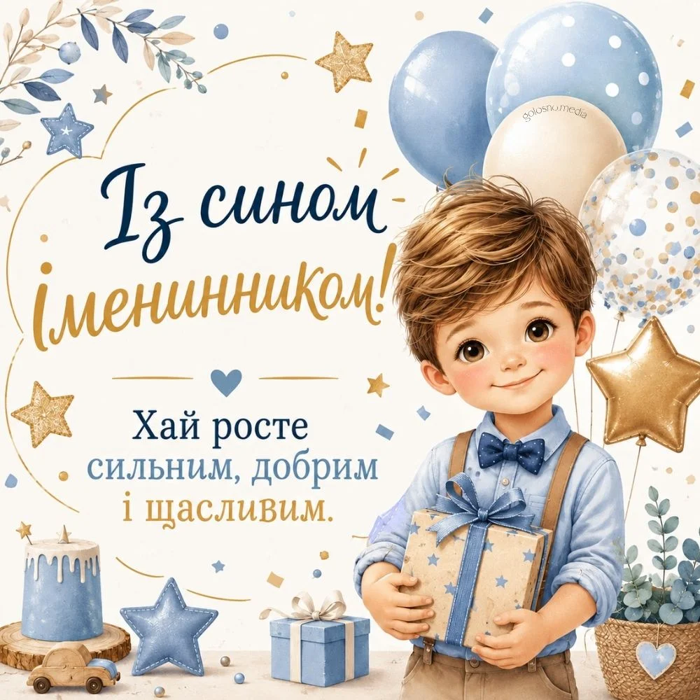 Маленький хлопчик-іменинник