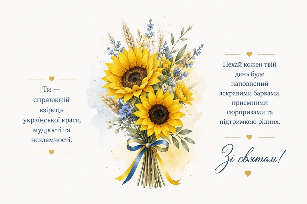 Букет соняшників для української жінки 