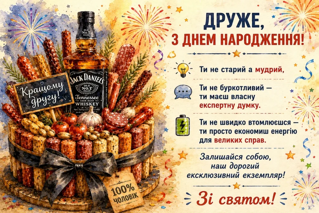 М'ясний торт для справжнього друга