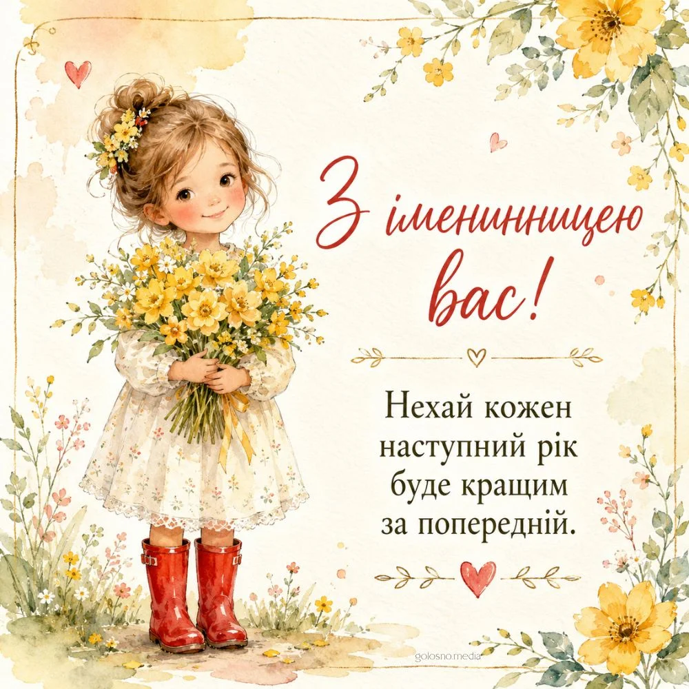 Дівчинка з квітами