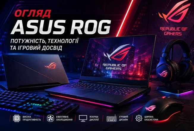 Флагманські ігрові ноутбуки, периферія та екосистема пристроїв ASUS ROG