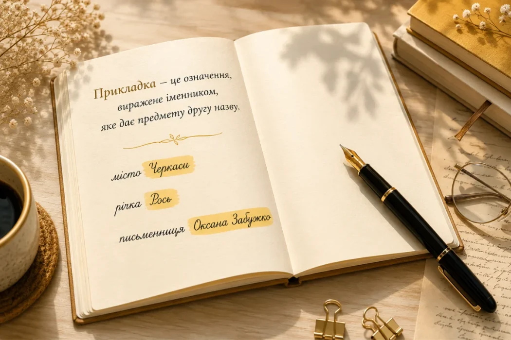 Відкрита книга з прикладами прикладки