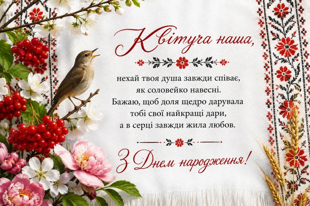 Побажання на вишитому рушнику 