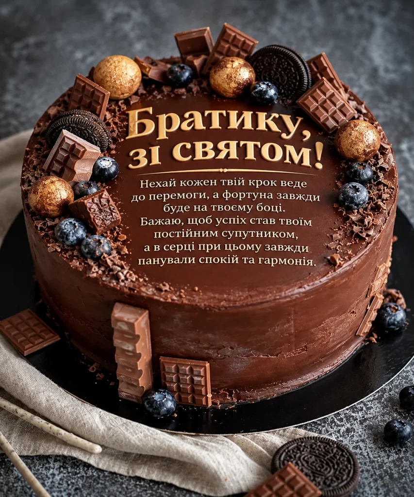Шоколадний торт для найкращого братика