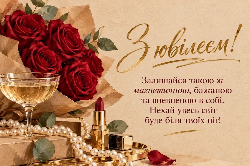 Трохи розкоші для жінки в ювілей 