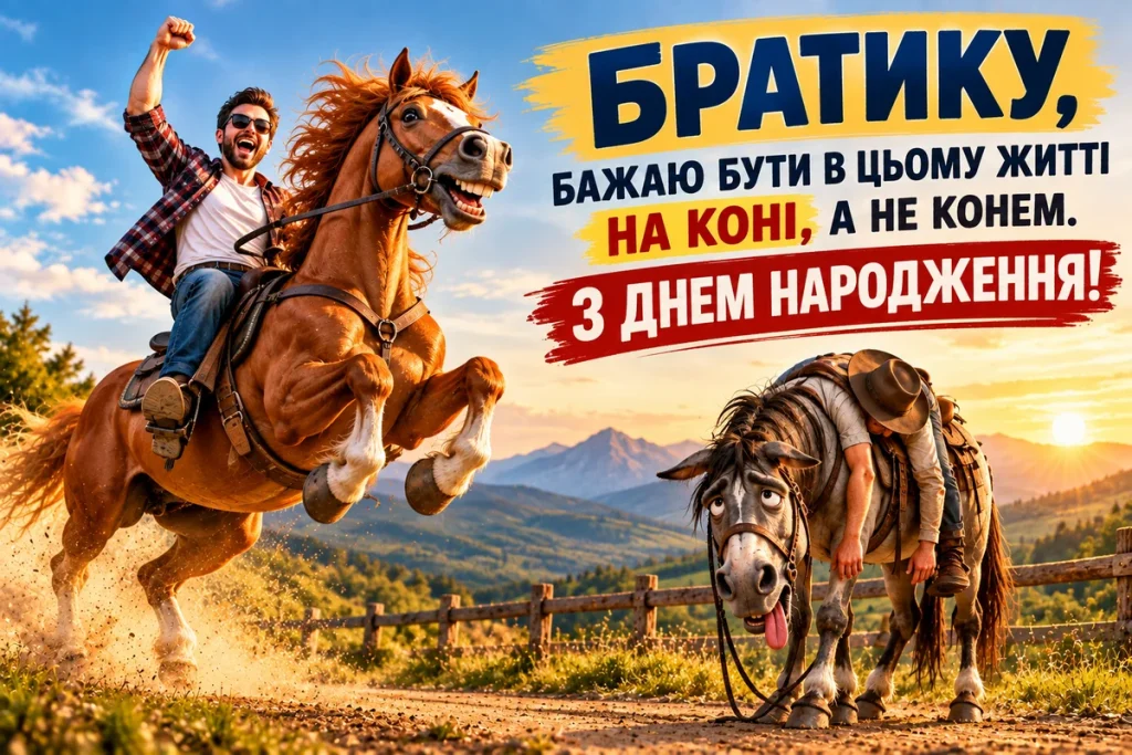 Життя вдалось – коли брат на коні