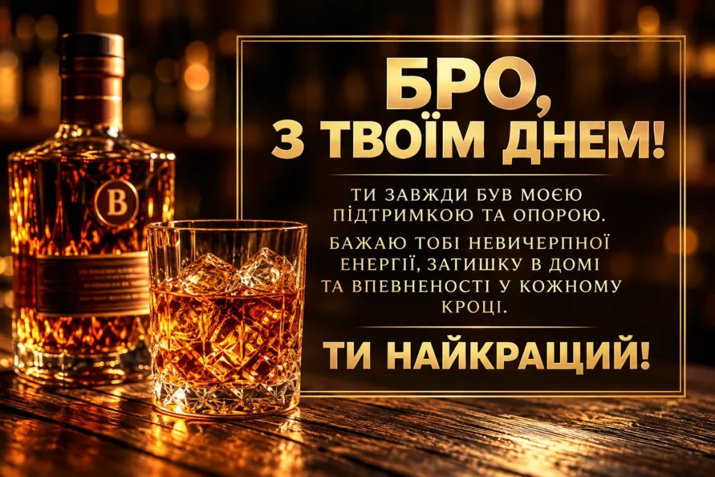 Святковий алкоголь для брата 