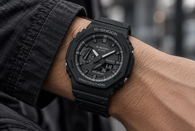 Чорний Casio G-Shock GA-2100 на руці