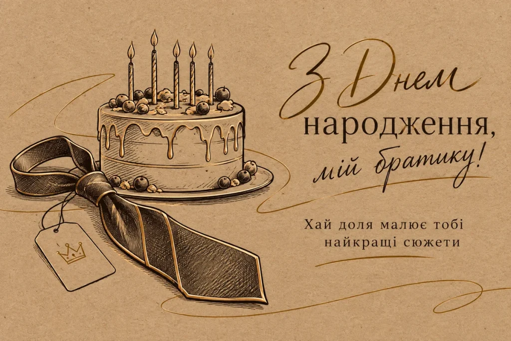 Крафтова листівка для братика