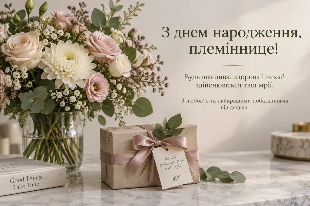 Вітання племінниці з днем народження від дядька