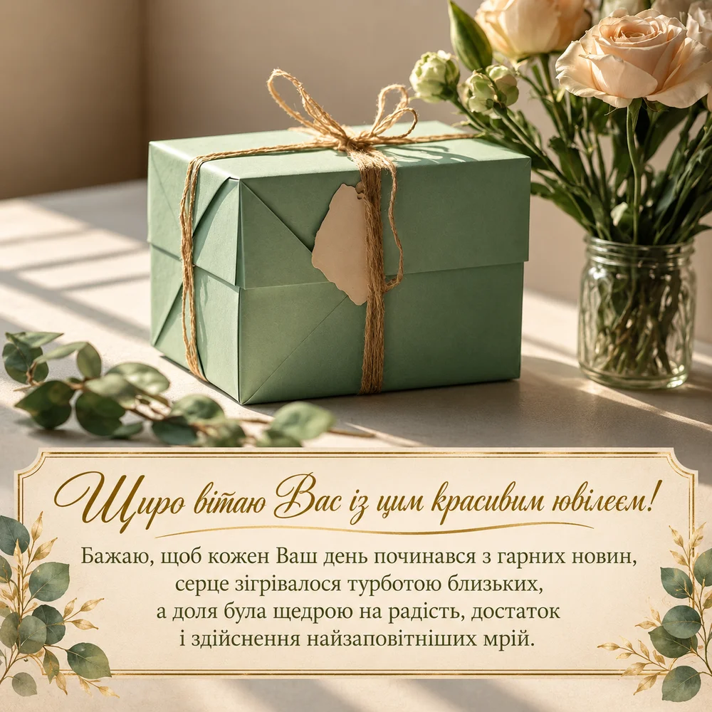 Подарунок для жінки в ювілей 