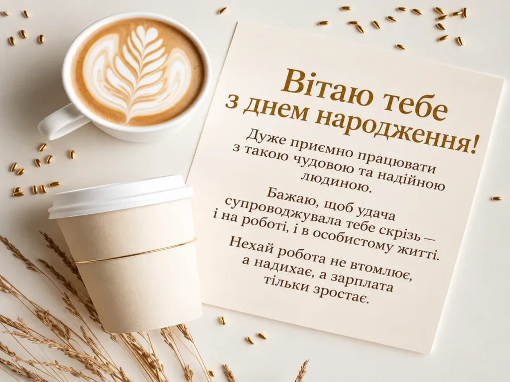 Атмосферна кава для колеги